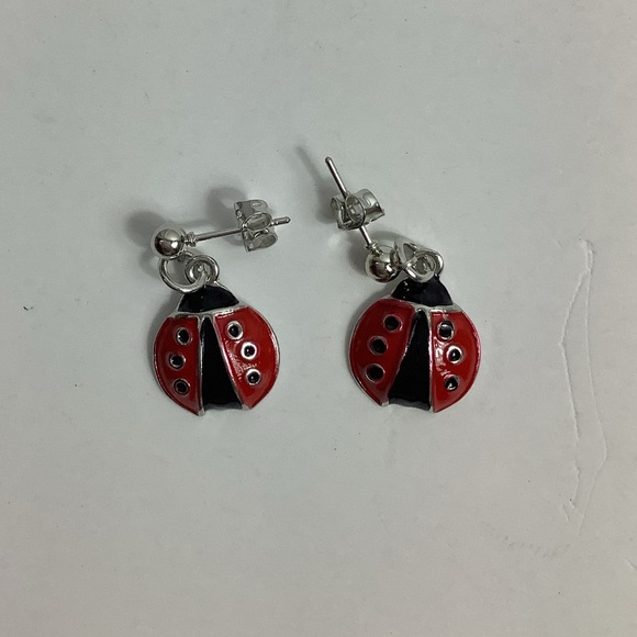 Lady Bug Earrings New - Picture 2 of 5